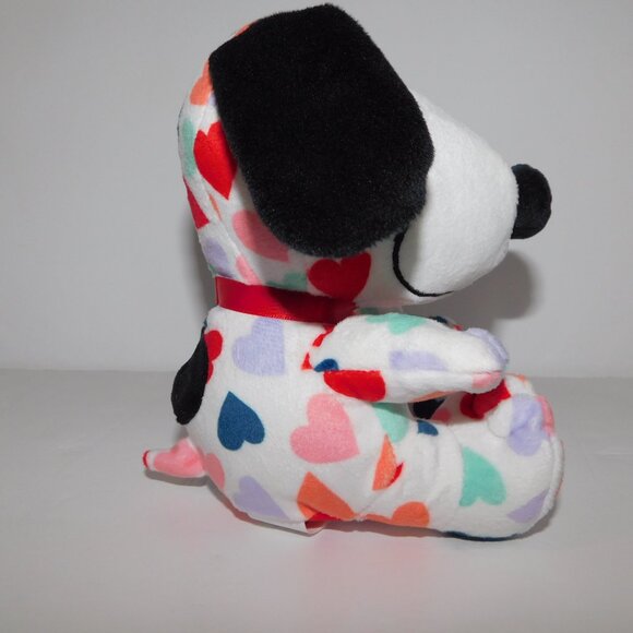 Hallmark Peanuts Gang 6" plush stuffed Heart to Heart Multicolour Hearts Snoopy - Picture 4 of 7